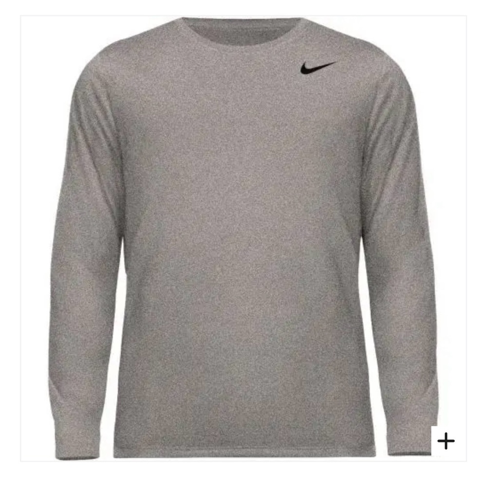 Nike Men's Team Legend Long Sleeve Tee. NWT. Sz L. Grey.